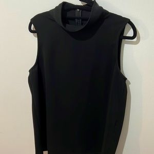 EN THREAD Black Cowlneck Blouse